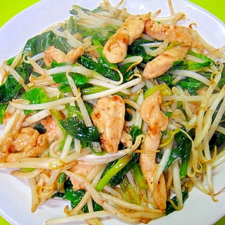 もやしとほうれん草 鶏むね肉のオイスター炒め レシピ 作り方 By Mint74 楽天レシピ もやしとほうれん草 鶏むね肉のオイスター炒め レシピ 作り方 By Mint74 楽天レシピ